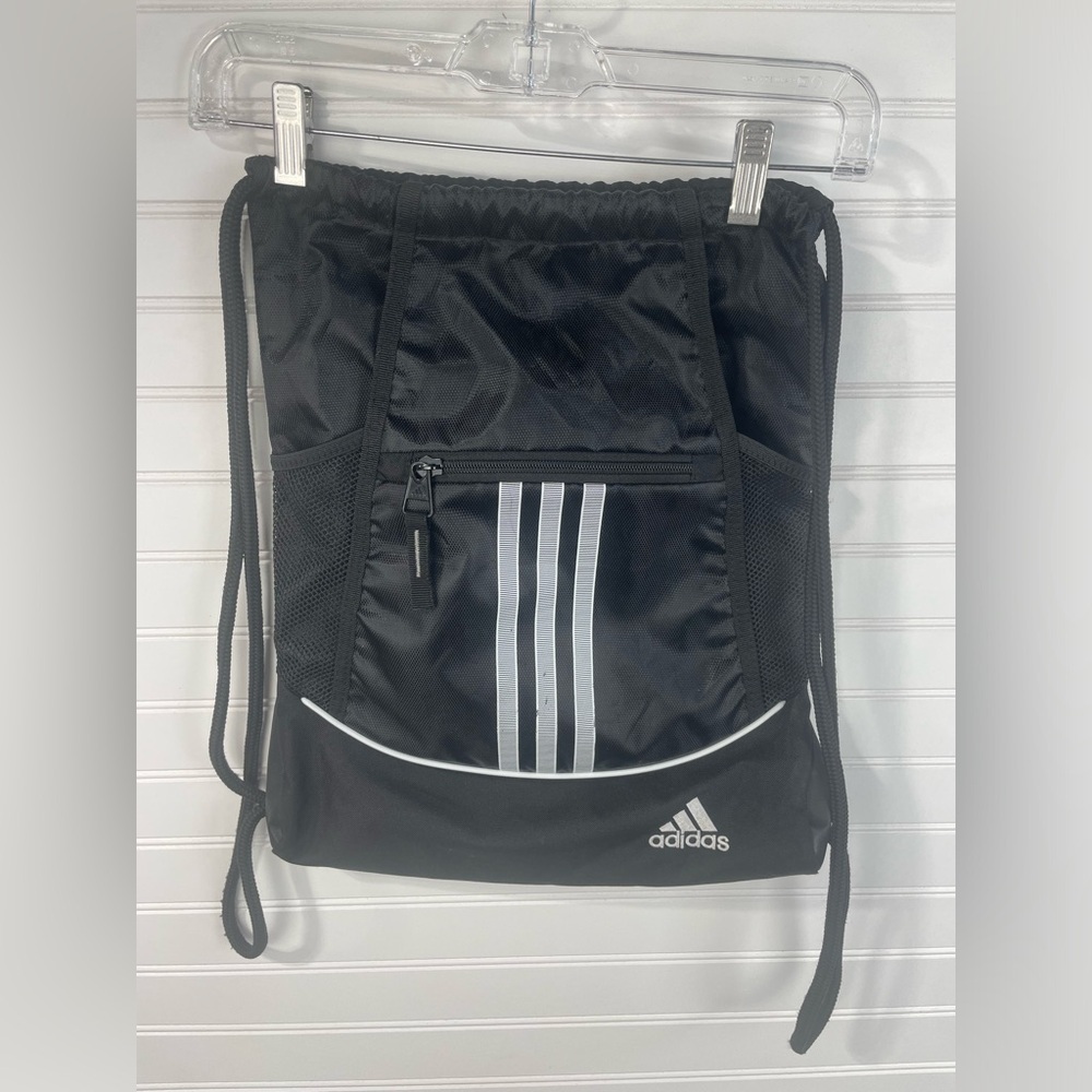 Adidas Black Alliance Sackpack Tennis Sports Drawstring Closure Bag GUC
